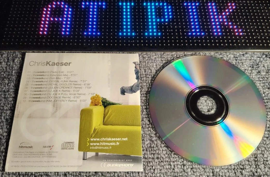 Ultra Rare Cd Promo Chris Kaeser Theweekend Edition Collector Confidentielle 💿 – photo 2